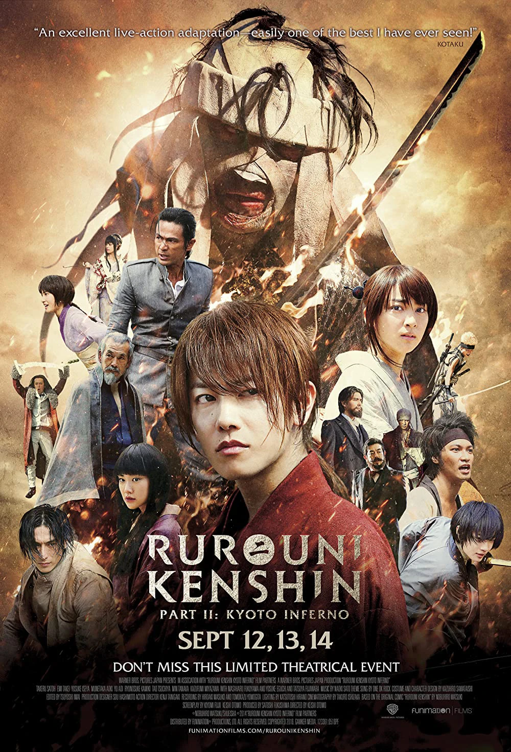 Phim Lãng khách Kenshin: Đại hỏa Kyoto - Rurouni Kenshin: Kyoto Inferno (2014)